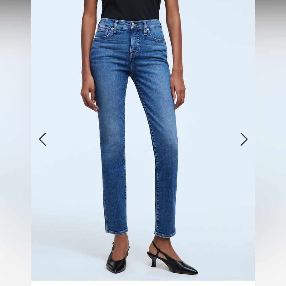 Madewell Petite Stovepipe Jeans in Drifthaven Wash